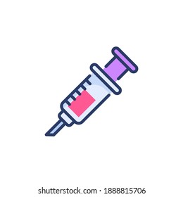 
Vaccination icon in vector. Logotype