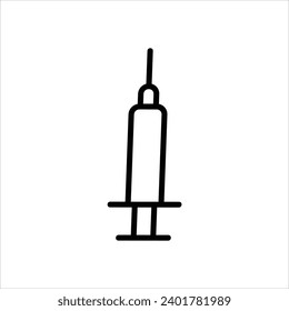   Vaccination icon with white background vector