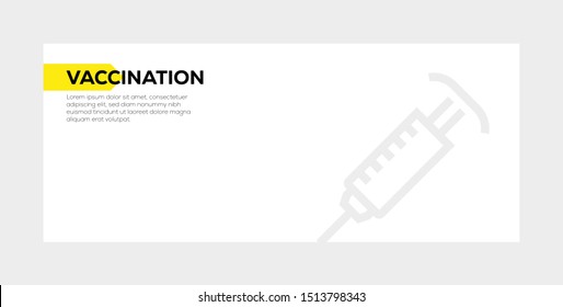 VACCINATION AND ILLUSTRATION ICON CONCEPT