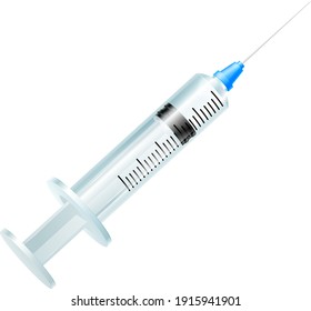 A vaccination immunization or other medicine syringe injection medical icon