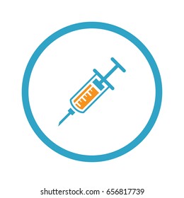 Vaccination and Medical Services Icon.