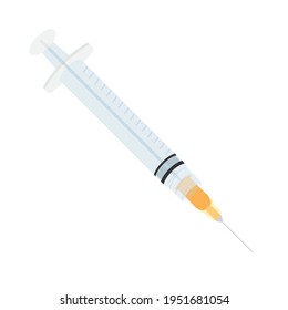 Vaccination Needle, Syringe Needle, Shot Needle, Drug Needle, Flu Shot, Medical Syringe, Vector Illustration Background