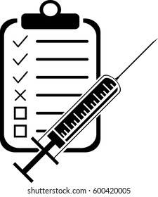 Vaccination plan icon