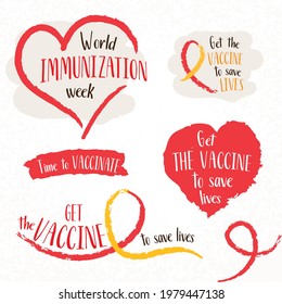 Vaccination promo. Vaccine saves lives. Stop coronavirus agitation concept