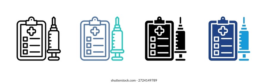 Icon "Impfdatensatz" setzt mehrere Stilkollektionen