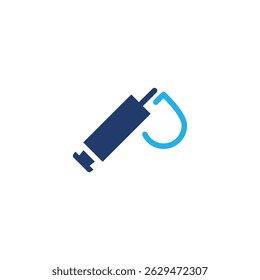 sinal de vacinação colorido ícone vetor design bom para web ou aplicativo móvel