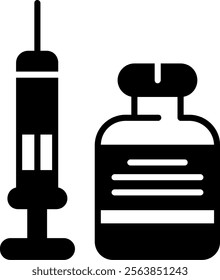 Vaccination Solid Style Icon Design