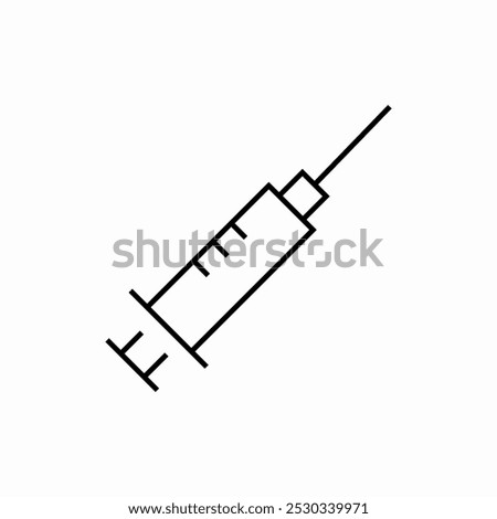 vaccination syringe icon sign vector