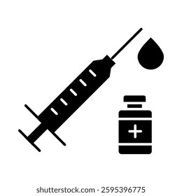 Vaccination – Syringe Representing Immunization