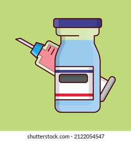 vaccination Vector illustration on a transparent background. Premium quality symmbols. Vector line flat icons for concept and graphic design. 