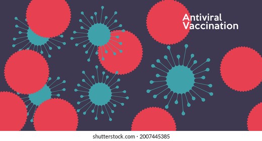 Vaccination. Vector illustration. Simple, fun, background pictures about vaccine action, immunity, health. 