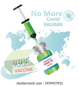 Vaccination in the world. Covid-19 treatment - Vector