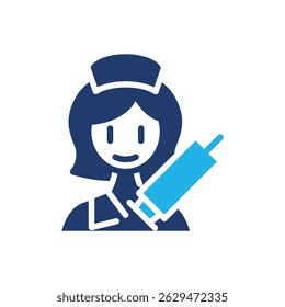 design vetorial de ícone colorido do vacinator bom para web ou aplicativo móvel