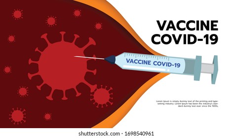 Vaccine against covid-19 With the hope of treating the virus
Illustration about an antiviral vaccine.