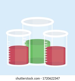 Vaccine against the virus, Covid-19, research to save the world, Icon, Vector illustration with syringe with vaccine. 