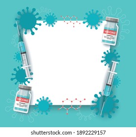 Vaccine background.. Health care and protection  vaccination concept. Vector illustration