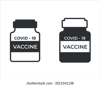 vaccine bottle icon. this icon is suitable for marking a vaccine icon