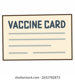 Cartão de vacina, usado como prova de imunização para viagens internacionais durante a pandemia, perfeito para viagens e imagens de saúde.