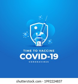 Vaccine Covid 19 For Coronavirus Background Design