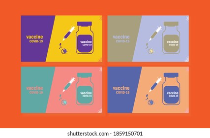 Vaccine covid 19 paper art 
,coronavirus vaccine vector background.  vaccine bottle and syringe injection tool for covid19 immunization treatment. Vector illustration.