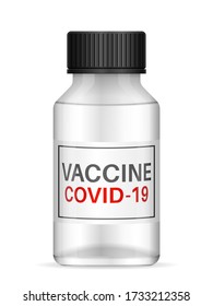 Vaccine covid-19 on a white background. Vector illustration.