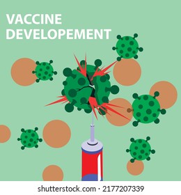 Vaccine developement. vector illustration EPS10