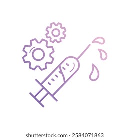 Vaccine Development icon vector stock illustration