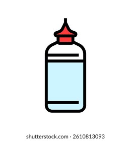 vaccine dropper color icon vector. vaccine dropper sign. isolated symbol illustration