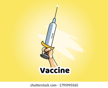 Vaccine in Hand as sword to cure whole world from COVID 19