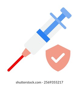 Vaccine Hospital Doctor Icon Illustration