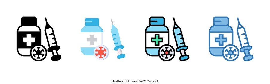 Vaccine Icon Element For Design
