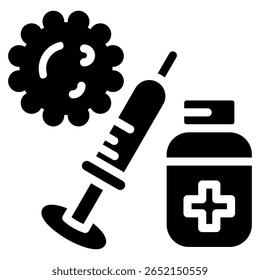 Vaccine Icon Element For Design
