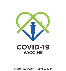 Vaccine Icon. Vaccine House Logo