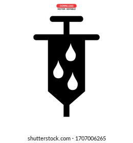 vaccine icon or logo isolated sign symbol vector illustration - high quality black style vector icons
