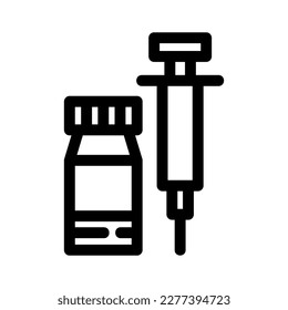 vaccine icon or logo isolated sign symbol vector illustration - high quality black style vector icons
