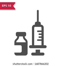 Vaccine Icon. Professional, pixel perfect icon, EPS 10 format.