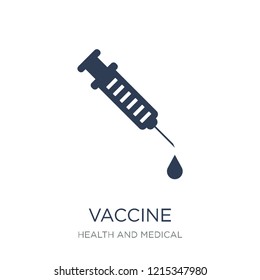 Vaccine icon. Trendy flat vector Vaccine icon on white background from Health and Medical collection, vector illustration can be use for web and mobile, eps10