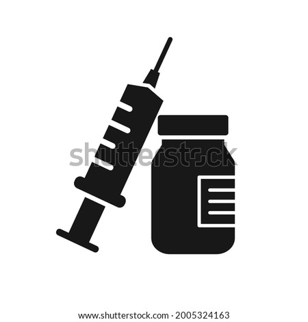 vaccine icon vector design illustration