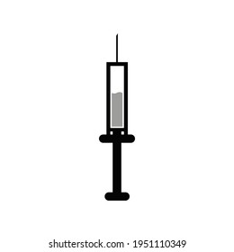 Impfsymbol. Vektorgrafik in flachem Design