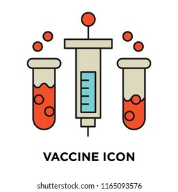Vaccine icon vector isolated on white background, Vaccine transparent sign , technology symbols