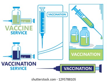 Vaccine illustration, Vaccination Medical Treatment (Vector Art)