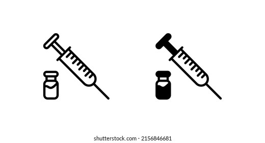 icono de inyección de vacuna, uno de los esfuerzos para prevenir o tratar enfermedades, pero Alá es quien cura. adecuado para presentaciones, web y aplicaciones móviles