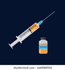 Vaccine Injection Illustration Clipart Vector Stock Vector (Royalty ...