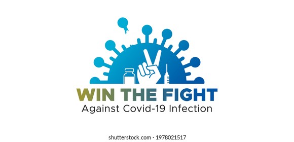 Vaccine Injection Vaccination Boost Your Immunity And Win The Fight Against Corona Virus Covid 19 Infection Pandemic Logo Symbol Icons