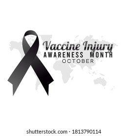 vaccine injury awareness month vector illustration