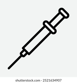 Vaccine line icon illustration. Perfect for website mobile app presentation. Suitable for any user interface and user experience