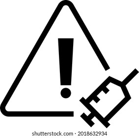 vaccine line icons set for graphic design