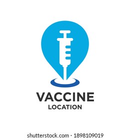 Vaccine Location Logo, Covid-19 Vaccine Location Icon