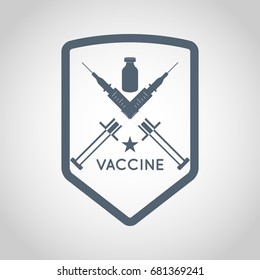 vaccine logo vector design