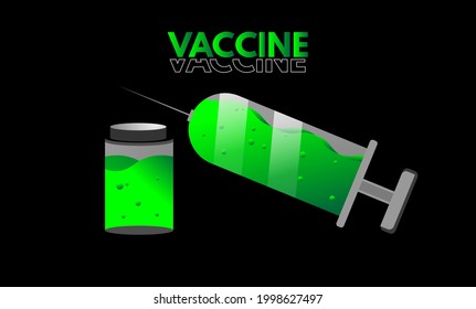 Vaccine object flat vector graphic illustration, suitable for health icons, children's book illustrations, covid-19 illustrations, etc.